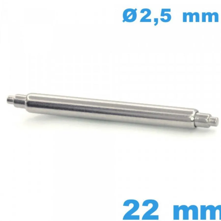 Pompe-Springbar à l'unité bracelet 22 mm diam : 2,5 mm Téléscopique épaulement double