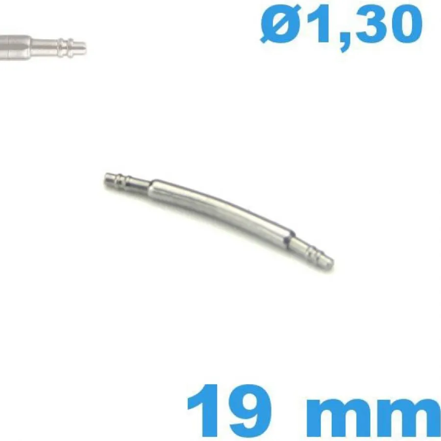 Pompe-Springbar à ressort 19 mm courbée d :1,30 mm