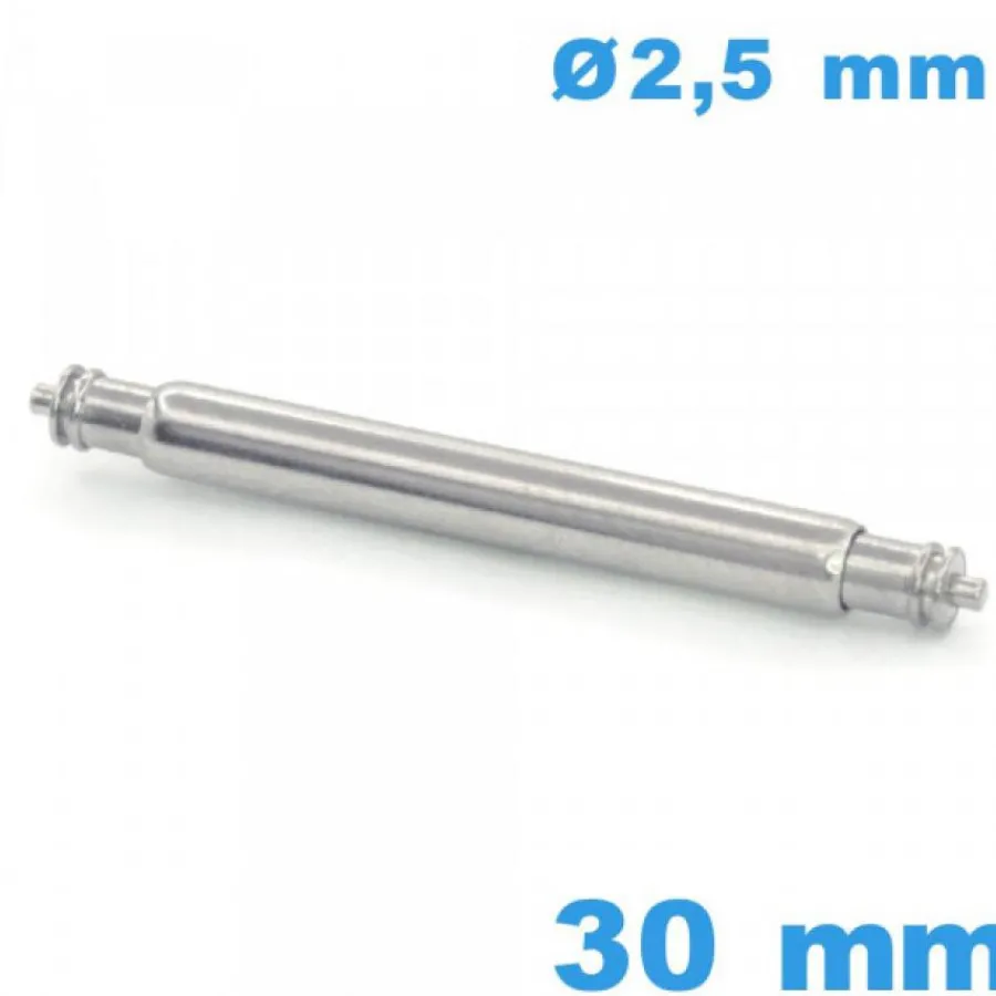 Pompe-Springbar pour bracelet de montre 30 mm diametre 2,5 mm