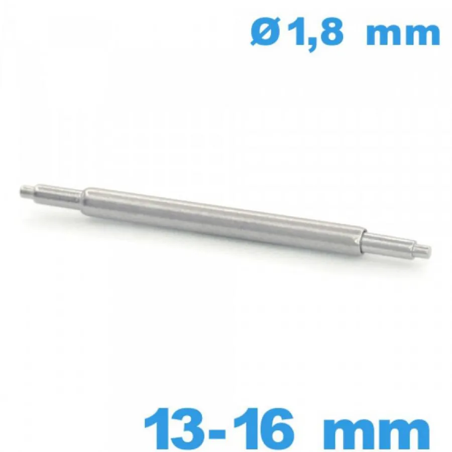 Pompe-Tige à ressort qualité Suisse fermoir 13 à 16 mm diam : 1,8 mm Téléscopique de marque ISOSWISS