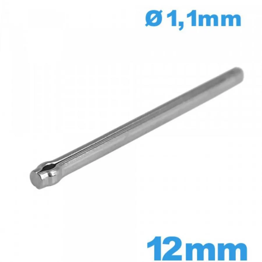 Goupille-Tige fendue longue de 12 mm pour bracelet montre acier