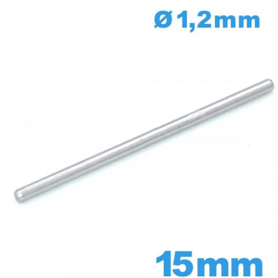 Goupille-Tige Goupille Montre Droite 15 mm - Diamètre 1,20 mm
