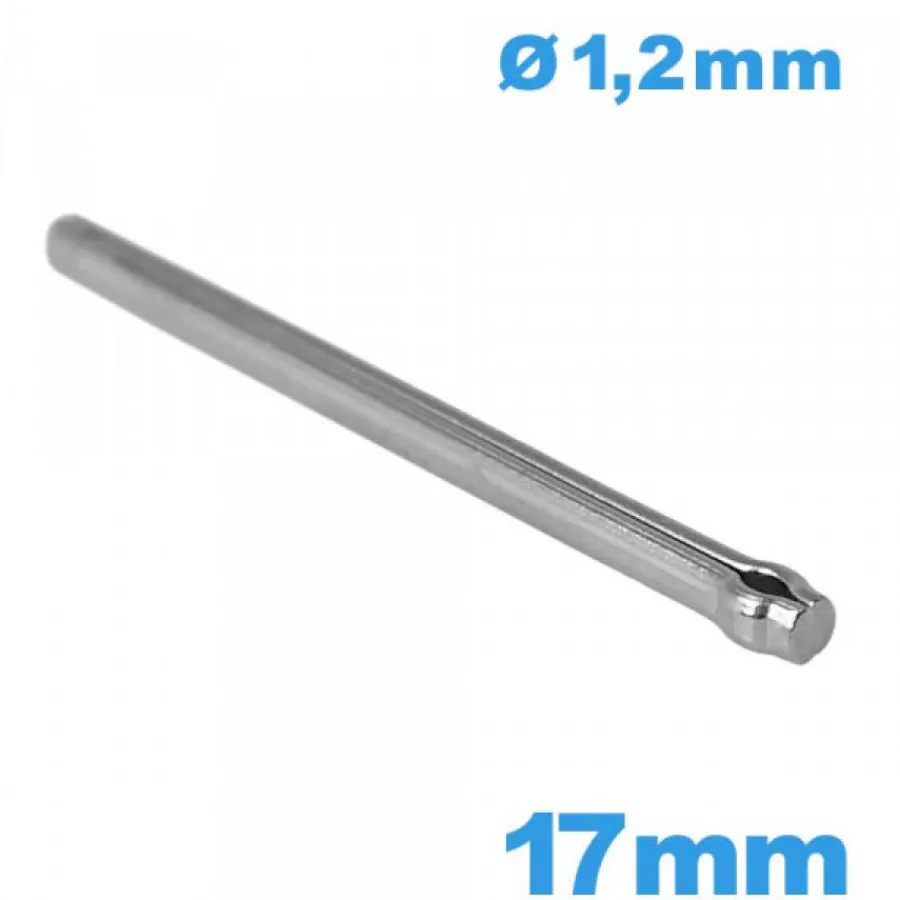 Goupille-Tige longue de 17 mm fendue de bracelet de montre métal