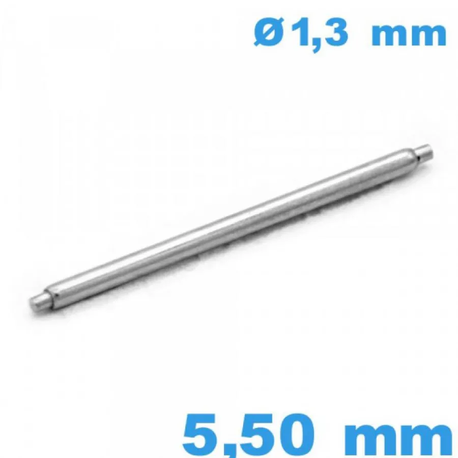Pompe-Tige pour Montre 5.5mm Short Bead Diamètre 1.3mm marque IsoSwiss