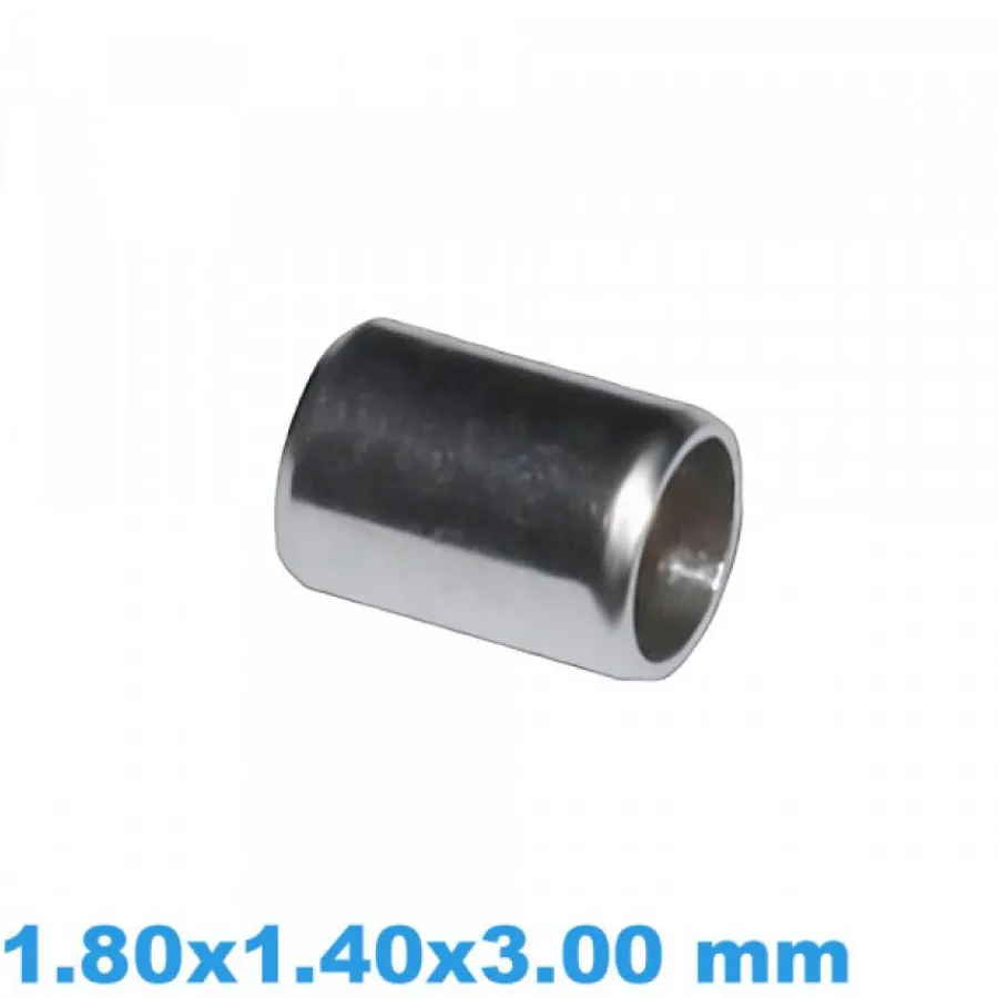Tube De Couronne-Tube pour Couronne de Montre Acier Inoxydable 1.80x1.40x3 mm