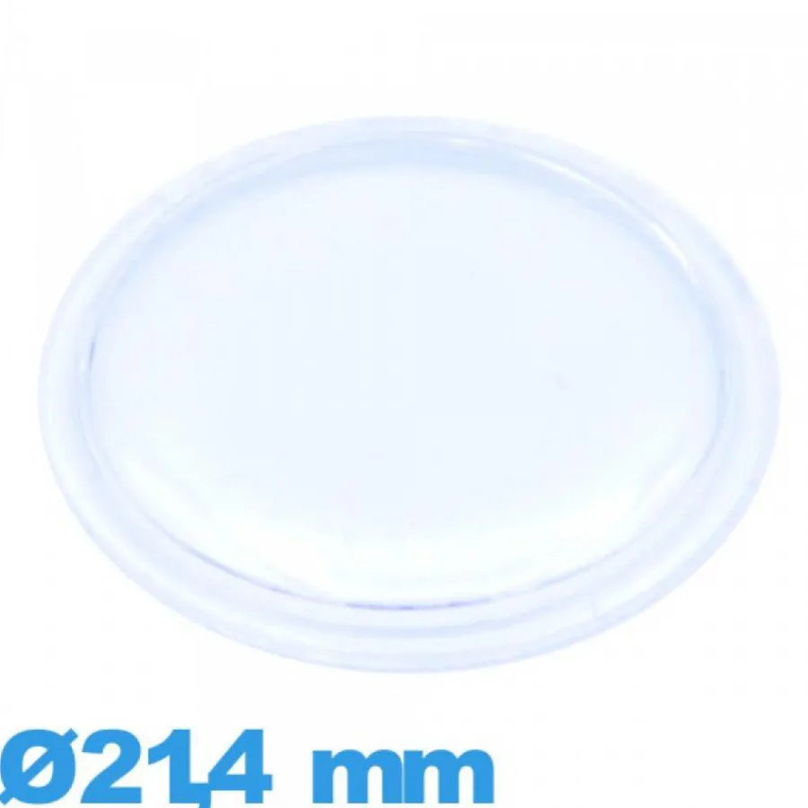 Verre Acrylique-Verre 21,4 mm à lèvres pour montre acrylique Circulaire