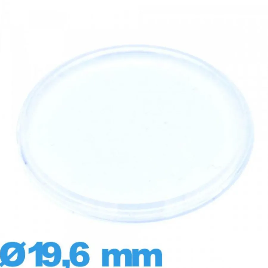 Verre Acrylique-Verre 19,6 mm extra plat Circulaire pour montre acrylique