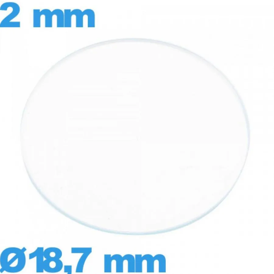 Verre Plat|Verre Minéral-Verre plat verre minéral montre circulaire 18,7 mm
