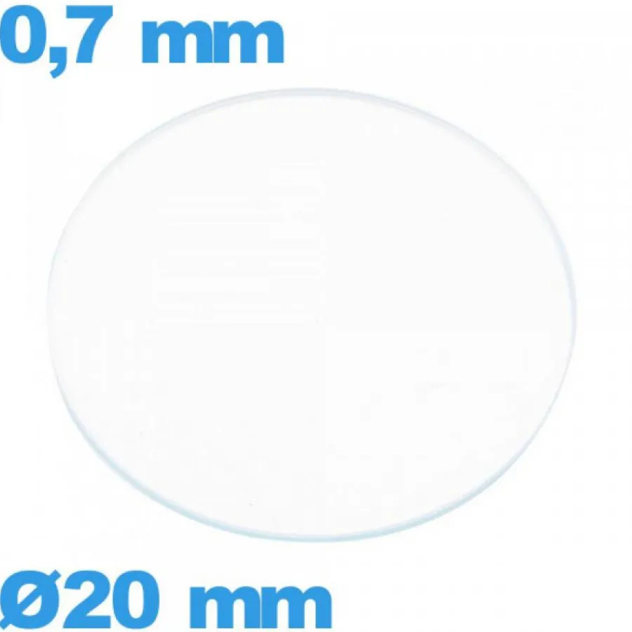 Verre Plat|Verre Minéral-Verre plat verre minéral pour montre circulaire 20 mm