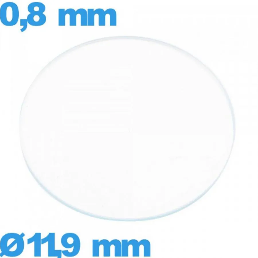 Verre Plat|Verre Minéral-Verre plat verre minéral pour montre circulaire 11,9 mm