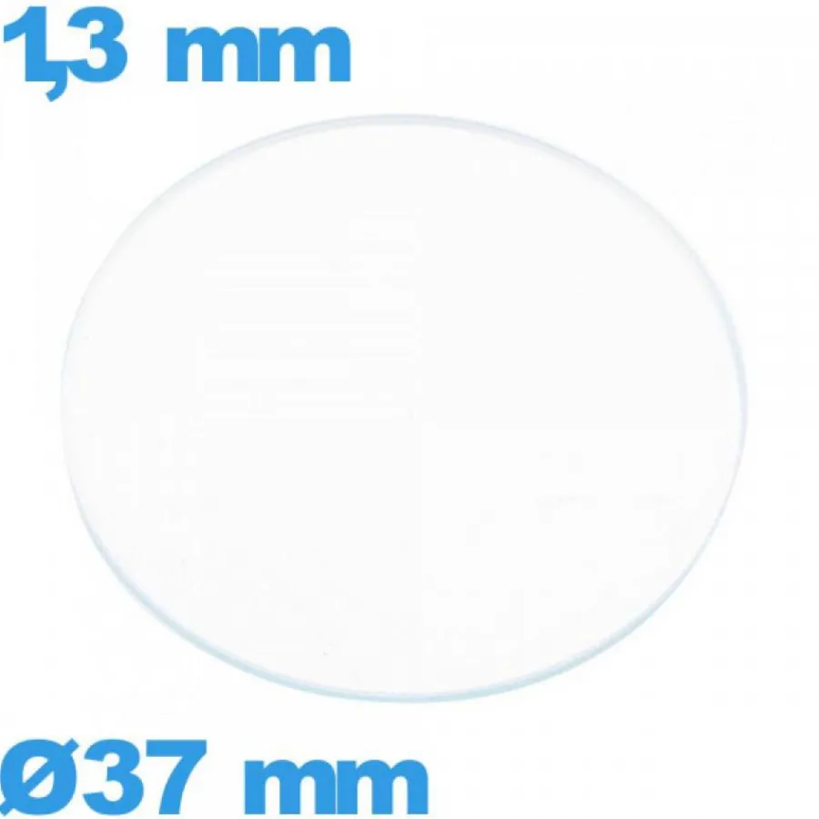 Verre Plat|Verre Minéral-Verre verre minéral pour montre circulaire 37 mm